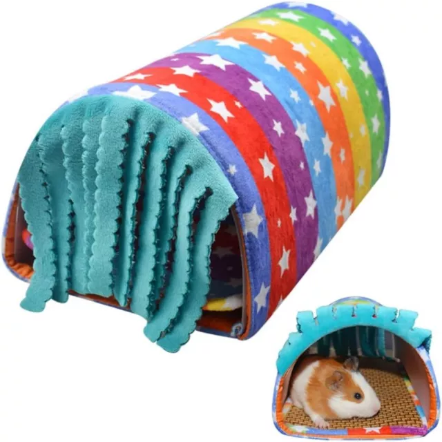 Sleeping Resting Play Tube Toys Bedding Habitats Warm Plush Nest  Small Animal
