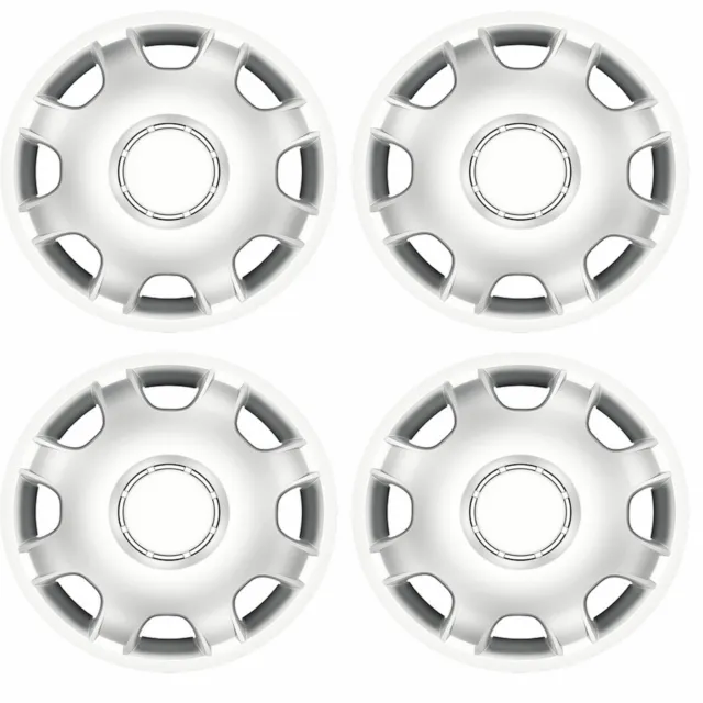 4x Silver 16" Inch Deep Dish Van Wheel Trims Hub Caps For Ford Transit
