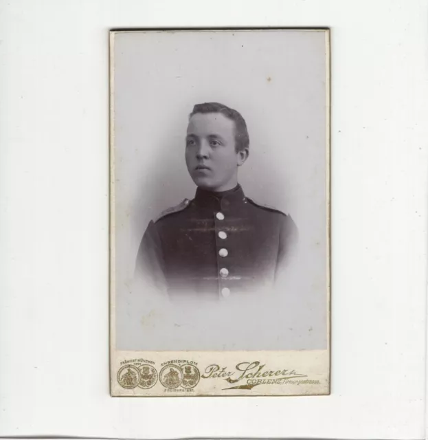 CDV Foto Soldat - Koblenz um 1900
