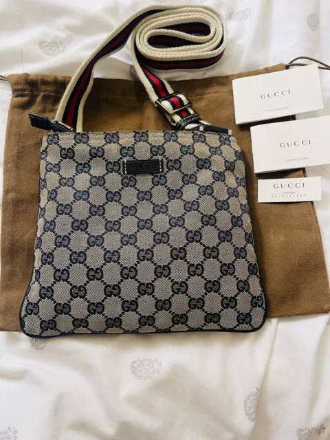 Gucci messenger sales bag blue