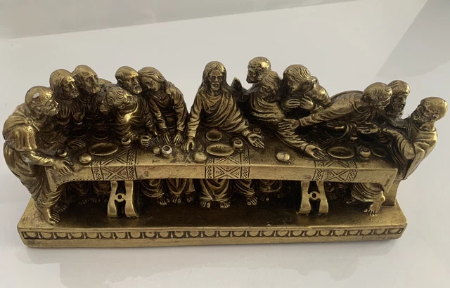 JESUS CHRIST THE LAST SUPPER Figurine Inspired By The Leonardo Da Vinci ...
