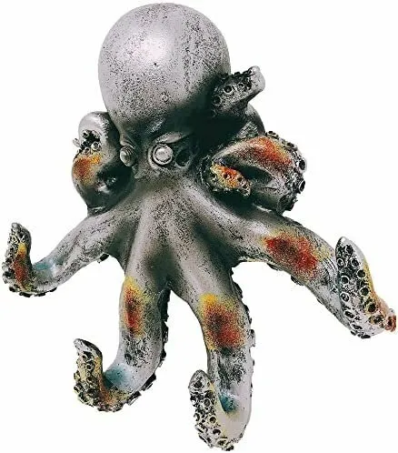 Botega Exclusive 7” Octopus Tentacle Multi-Wall Hook Multi-Color Silver...