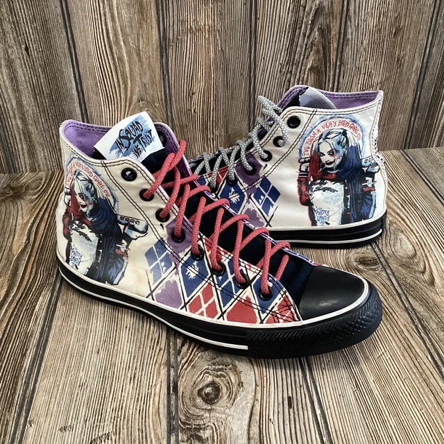 Converse Chuck Taylor All Star Suicide Squad Harley Quinn Rare Shoes Womens 10.5