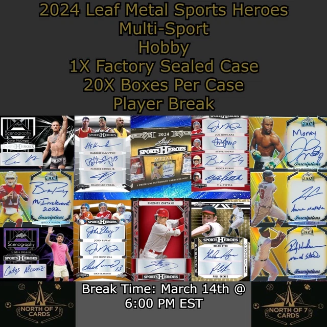 DAN MARINO 2024 Leaf Metal Sports Heroes Hobby 1X Coque Joueur BREAK