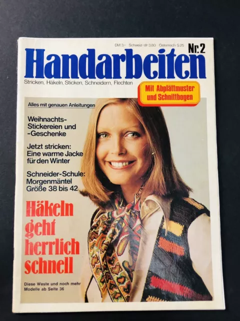 Handarbeiten Zeitschrift Nr 2 Nähen Häkeln Stricken Basteln Handarbeit Strick