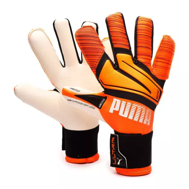 Gants de Gardien Orange Homme Puma Ultra Grip 1 Hybrid Pro