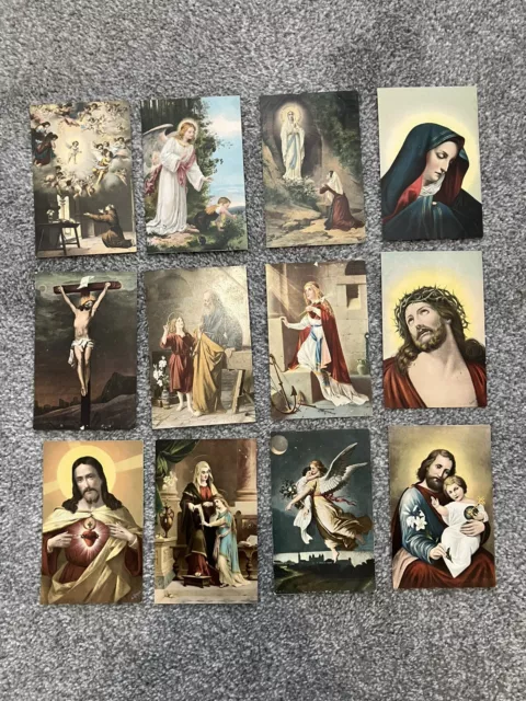 Vintage Religious Postcards - Bundle - Job Lot - Easter - Christianity- Angel