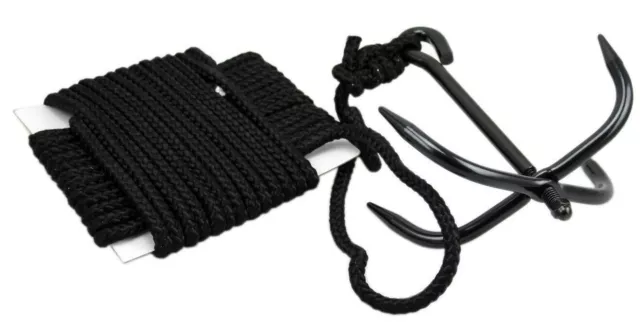 Mil-Tec Wurfanker Ninja Grapling Hook Enterhaken Wurfhaken mit 10m Nylon Seil