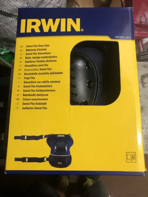 Irwin IRW10503832 Professional Swivel Flex Pivoting Padded Knee Pads 10503832