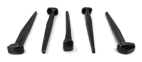 25pcs Wrought Head Nails Decorative Antique Rose Head Nail (Black Oxide Coating)