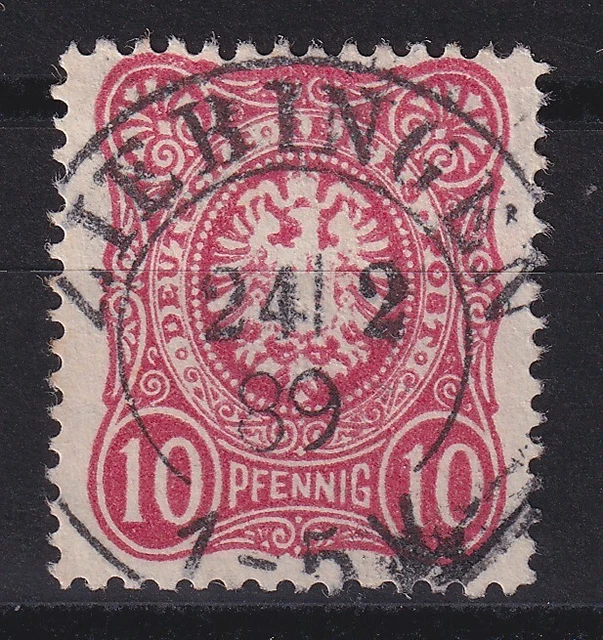 64997) ZIEBINGEN Brandenburg 1889 nachverwendeter Preußen-Stempel