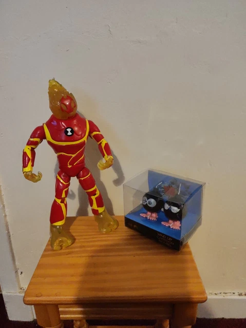 Figura de titanio Giant Ben 10 Heatblast, fuerza alienígena de 11 pulgadas, bomba de dibujos animados Wind Up