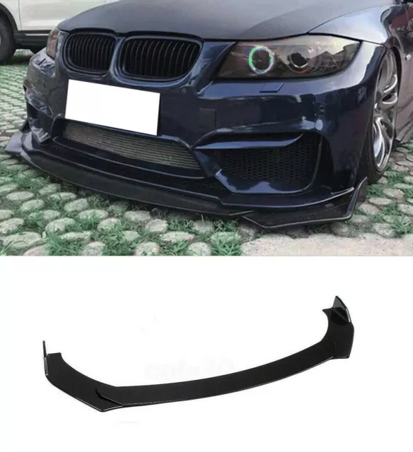 Per Bmw Serie 3 E90 E91 Splitter Spoiler Anteriore Sotto Paraurti Abs Nero Lama