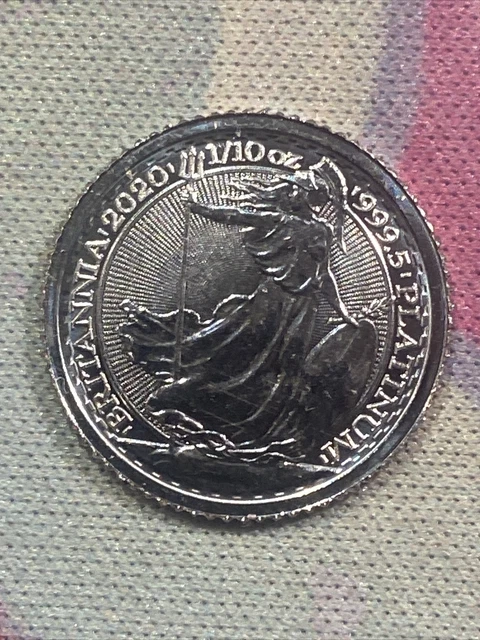 🚨🌟2020 UK Britannia 1/10 oz Platinum Uncirculated Coin🌟🚨