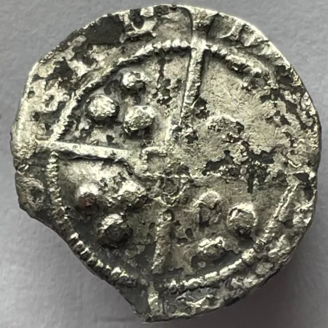 1422-61 Henry VI (6th) 1st Reign silver hammered penny Rosette-Mascle Issue York 2