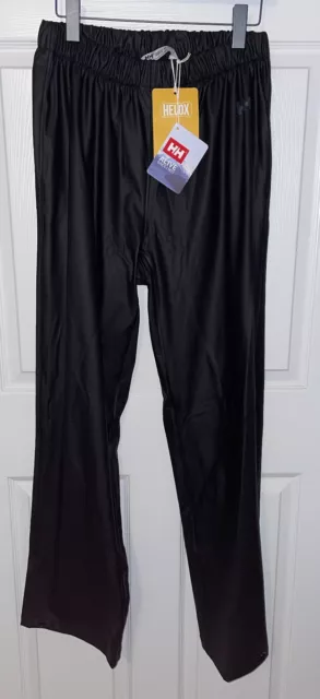 NWT Helly Hansen HH Women's Sz XL Black Polyurethane Pull On Moss Pant Pants