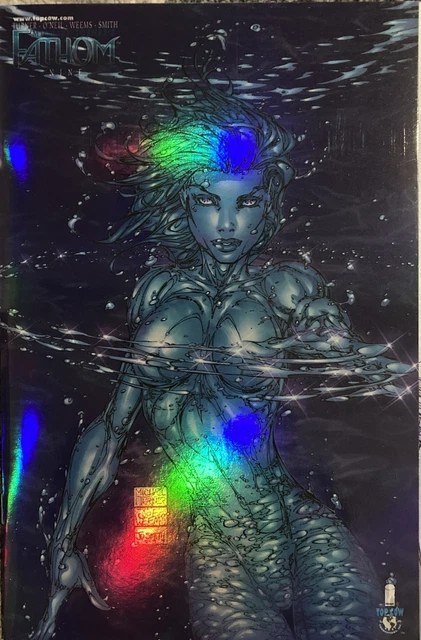 Fathom #9 Holofoil Variant 1999 Untouched Michael Turner Image Top Cow Aspen Nm+