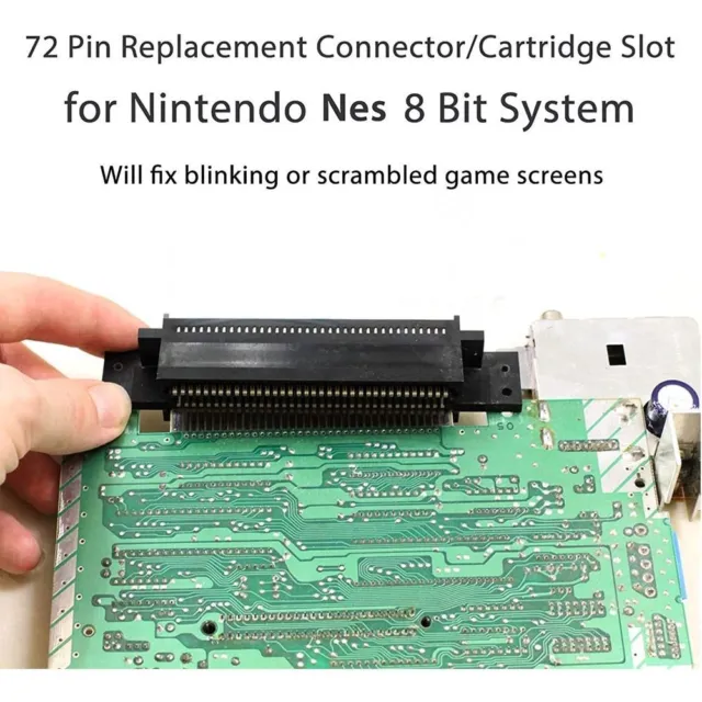 Fente à cartouche 72 Pin Connecteur Douille Pour NES 8 Bit For NES