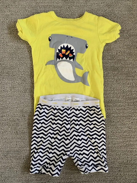 EUC Boys Gap Short Sleeve Shorts Jammies Shark 4T 4 yrs