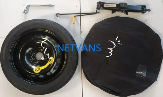 Ersatzrad-Set 18 Zoll Für Volkswagen T-Roc – Inkl. 125/70R18 Notrad, Wagenheber, Schlüssel, Tasche & Handschuhe – Für Mehr Sicherheit Unterwegs