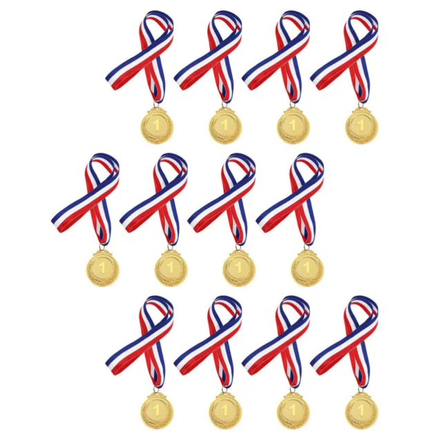 12 Pcs The Medal Birthday Medals Competition Kids Football Number
