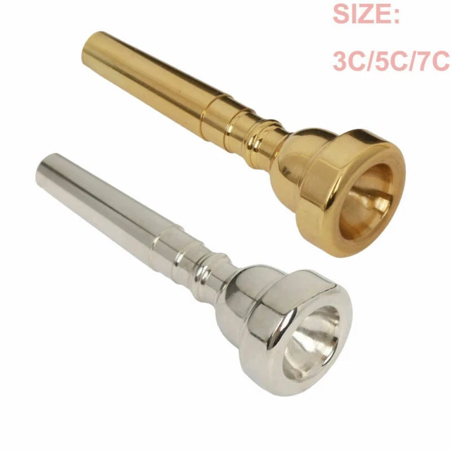 PROFESSIONAL TRUMPET MOUTHPIECE Size 3C 5C 7C for Bach Silver/Gold