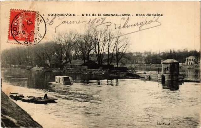 CPA COURBEVOIE L'Ile de la Grande Jatte-Bras de Seine (412766)