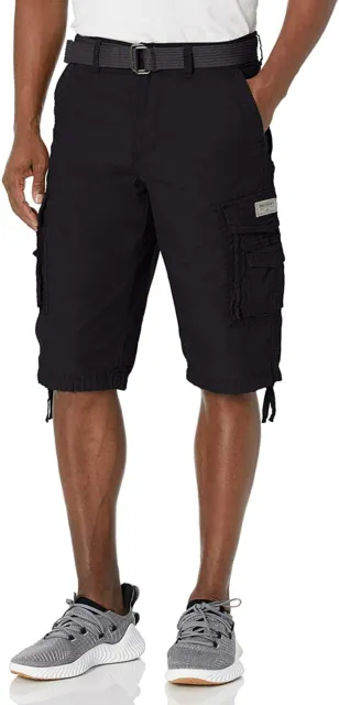 Unionbay Men's Cordova Belted Messenger Cargo Short - Reg and Big and Tall Sizes