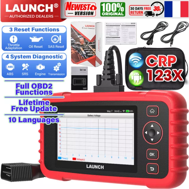 2024 LAUNCH CRP123X CRP123E+ Français Outils diagnostics 4 Systèmes + 3 Services