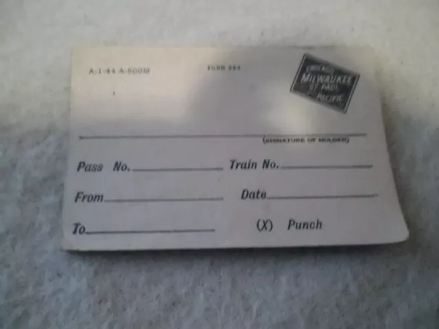 The Milwaukee Chicago /St. Paul/Pacific railroad Form 884
