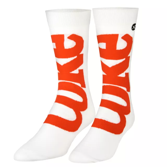 Odd Sox, Official Coca-Cola Merchandise, Enjoy Coke Socks for Men, Adult Large