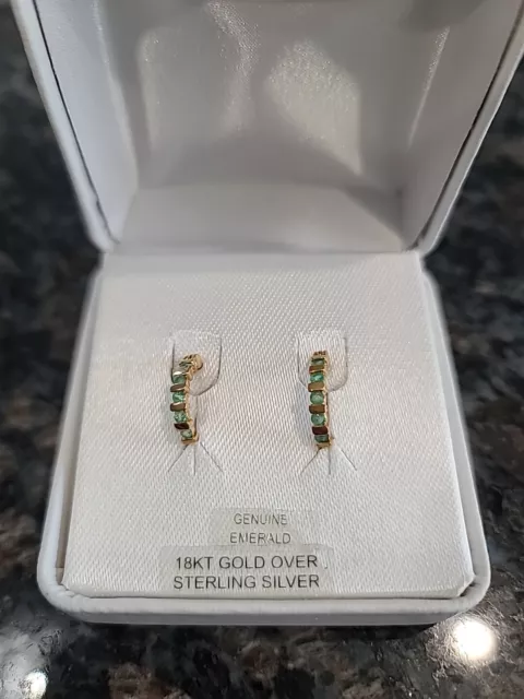 Genuine Emerald Earrings