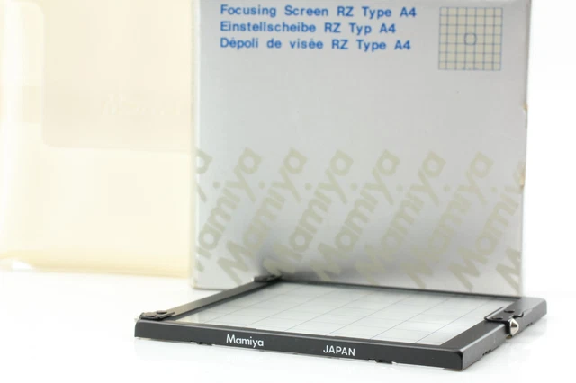 【Como nuevo en caja】 Mamiya RZ67 Pro Focus Pantalla Tipo A4 Comprobador de Japón #598