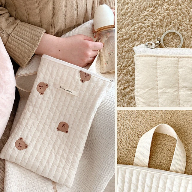 Quilted Mommy Bag Diaper Nappy Bag Baby Stuff Organizer Handbags Storage Bag