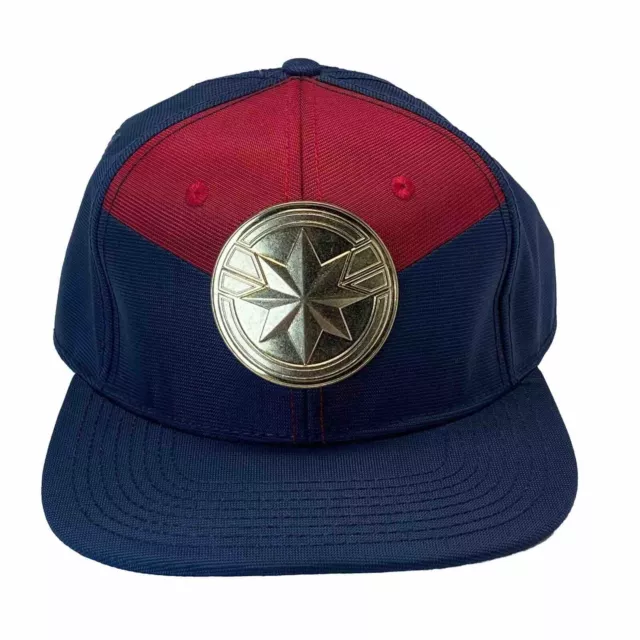The Avengers Captain Marvel Snapback Baseball Hat Adjustable Cap BioWorld NWT