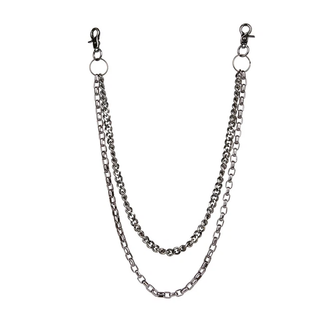 Catena Per Pantaloni Punk E Braccialetto In Metallo - Accessori Grunge Per Abbigliamento E Stile