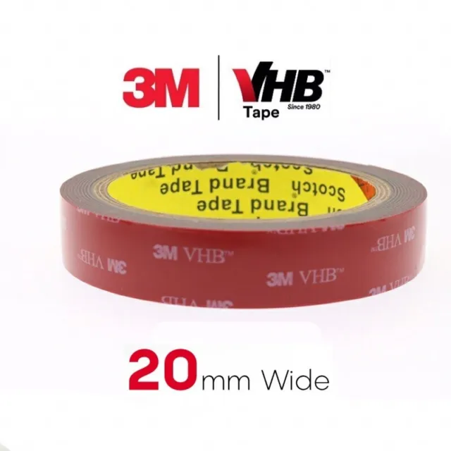 Genuine 3M VHB Car Vehicle Double Sided Acrylic Adhesive Mounting Tape 20mm Roll
