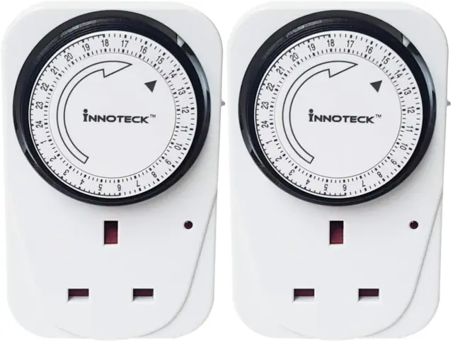 X2 Innoteck Interruttori Timer Segmento Meccanico Programmabile 24 Ore LED Smart