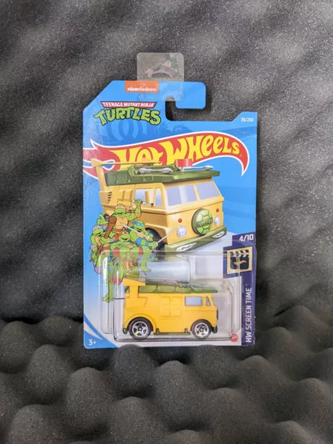 Hot Wheels HW Screen Time #39 Yellow Party Wagon TMNT Nickelodeon 2021 Long N39