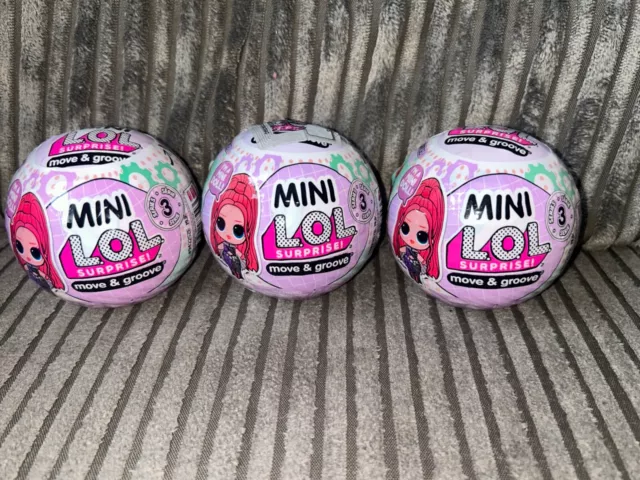 LOL Surprise! Mini Move & Groove Series 3 Brand New (3 Balls)