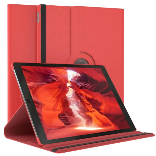 Für Apple iPad Pro 12,9" (2017) Schutzhülle Tablet Tasche Case 360° Etui Rot