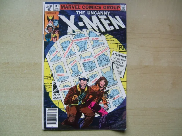 Marvel Comics . The Uncanny X-Men.  Vol.1 #  141 Stan Lee.  January 1981