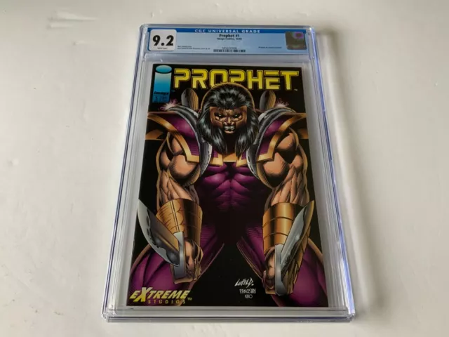 Prophet 1 Cgc 9.2 White Pages Coupon Included Rob Liefeld Image Comics 1993 Aa
