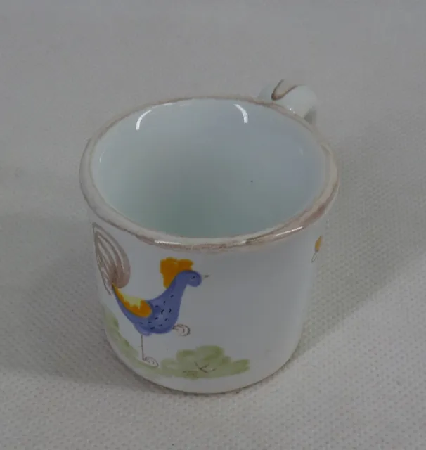 Poterie a LA Chapelle des Pots 1700 Miniature Rooster Cup Mug - Thames Hospice