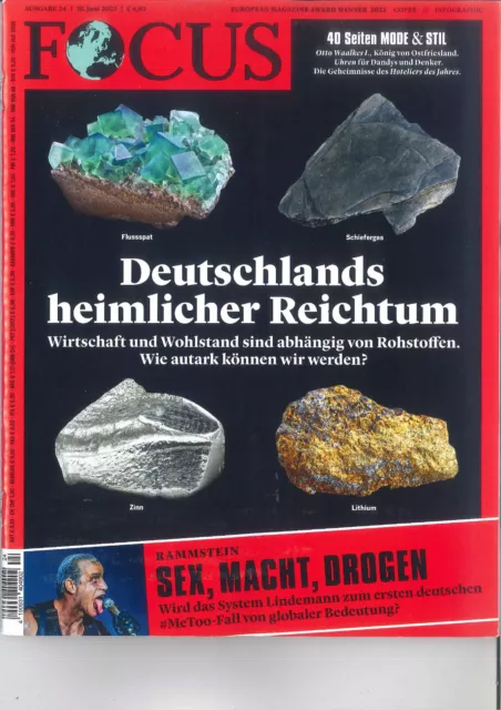 FOCUS Magazin - 24/2023: Deutschlands heimlicher Reichtum +++ wie neu +++