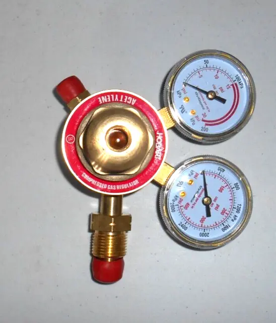 Hobart Compressed Gas Regulator Acetylene