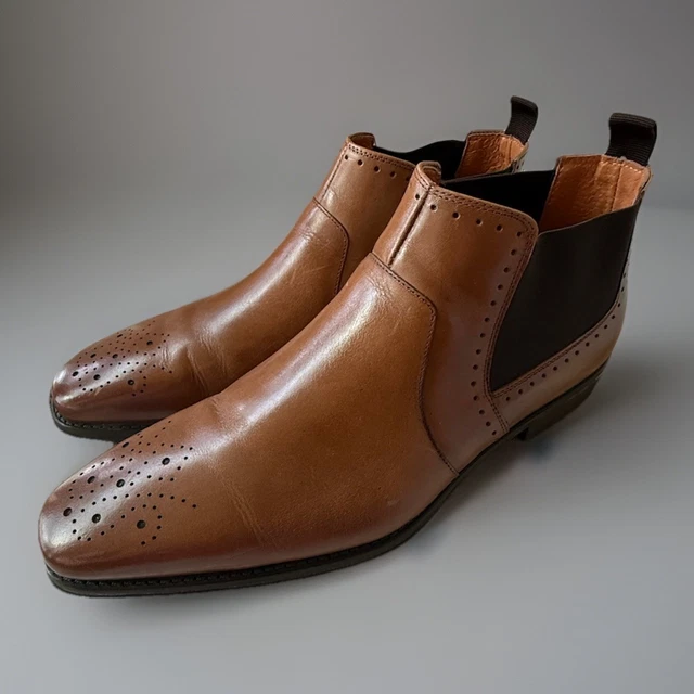 Stacy Adams Men\'s Alomar Cap-Toe Chelsea Boots Size 10 M Coffee Brown Stacy adams mens chelsea - Gem main image 3