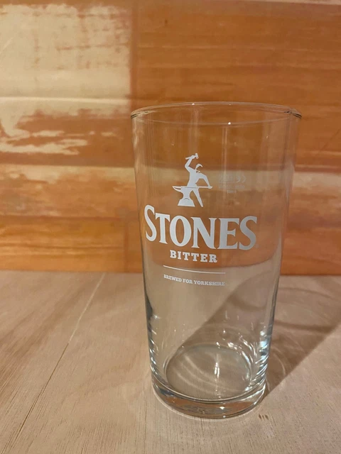 2 Bicchieri Da Birra Stones Bitter Pint 20oz/568ml Con Sottobicchieri Inclusi