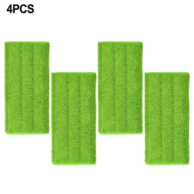 4* Paño de microfibra 28,5*15 cm Piso de limpieza Duradero Verde Reutilizable Suave