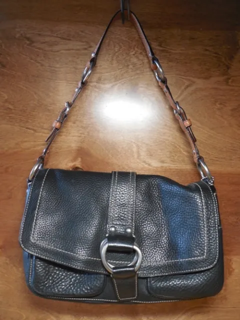 Coach Chelsea Black Pebbled Leather Hobo Handbag F10893